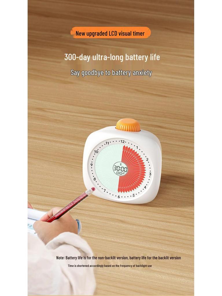 Studentský stolní časovač: Dětský vizuální budík pro řízení času a odpočítávání studia