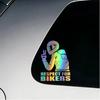 Creative Laser Body Sticker Respect for Bikers Car Sticker Personalized Reflective Decorative Sticker Ornaments Accessories