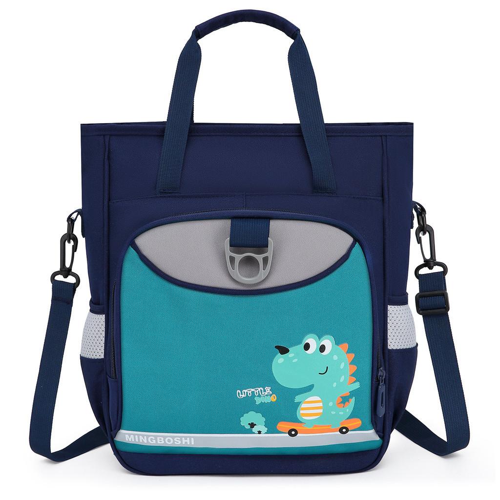 Adorable Cartoon Nylon School Bag For Boys And Girls With Large Capacity For Grades 1-2