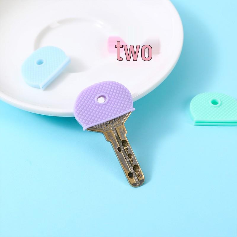 Macaron Color Elastic Silicone Key Cap Protector PVC Cover