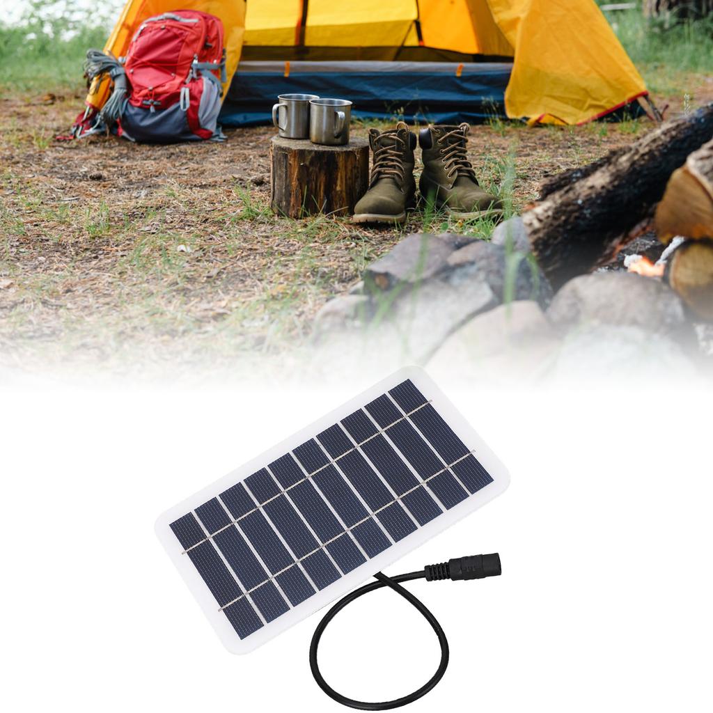 2W 5V Small Solar Panel Monocrystalline DC5521 Output Waterproof Dustproof Protable Mini Solar Panel