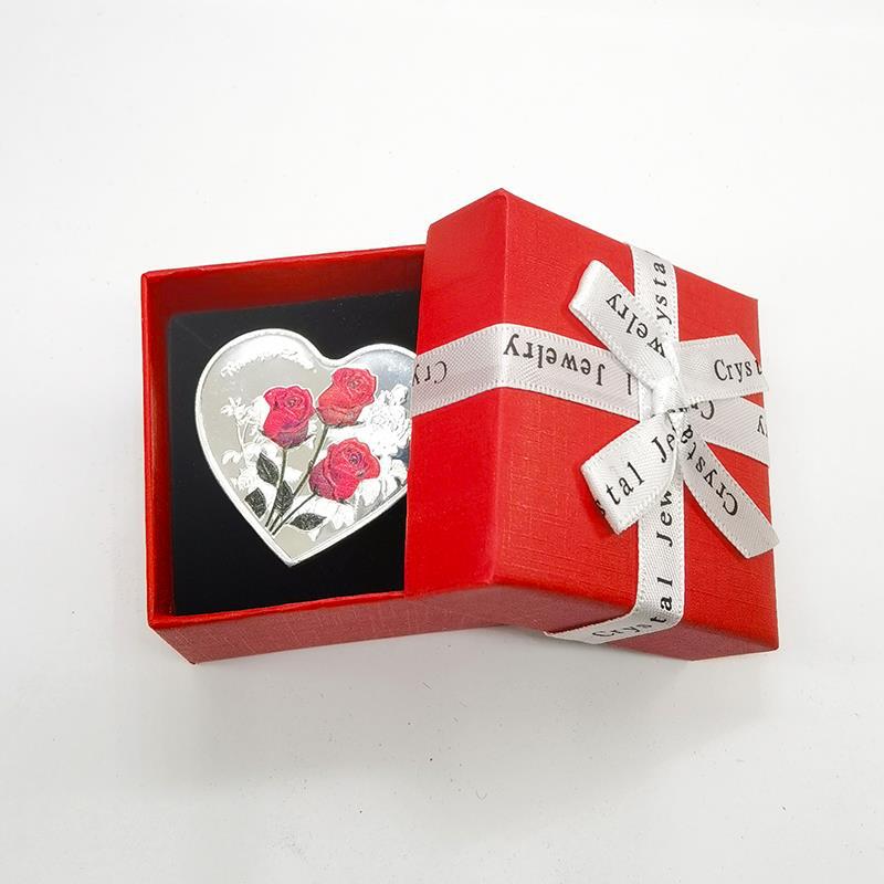 Qixi Valentine's Day, love rose commemorative coin, 520 coins, gifts for girlfriend, friends, hand gifts, including gift box