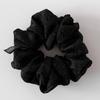 Flower Jacquard Scrunchie_Medium_Black