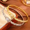 European and American Style Light Luxury Geometric Rhombus Micro-embedded Zircon Buckle Bracelet