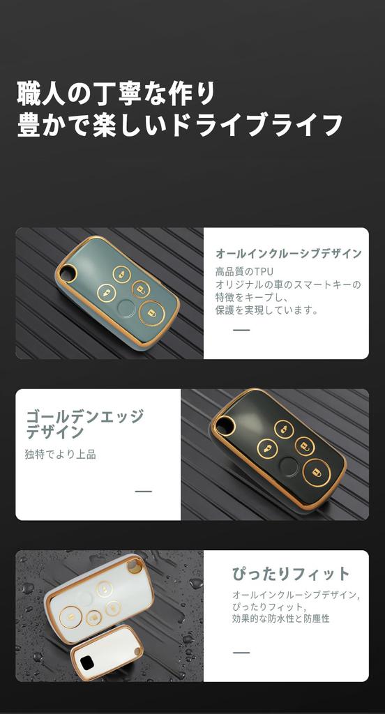 TECART Honda Key Case, Key Holder, Silicone, Full Protection, Smart Key Case, Step Wagon,