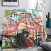 One Piece character Print Flannel Blanket,High quality Comfortable for All Seasons,Home Decor,Warmth and Comfort,Perfect for Christmas Gifts