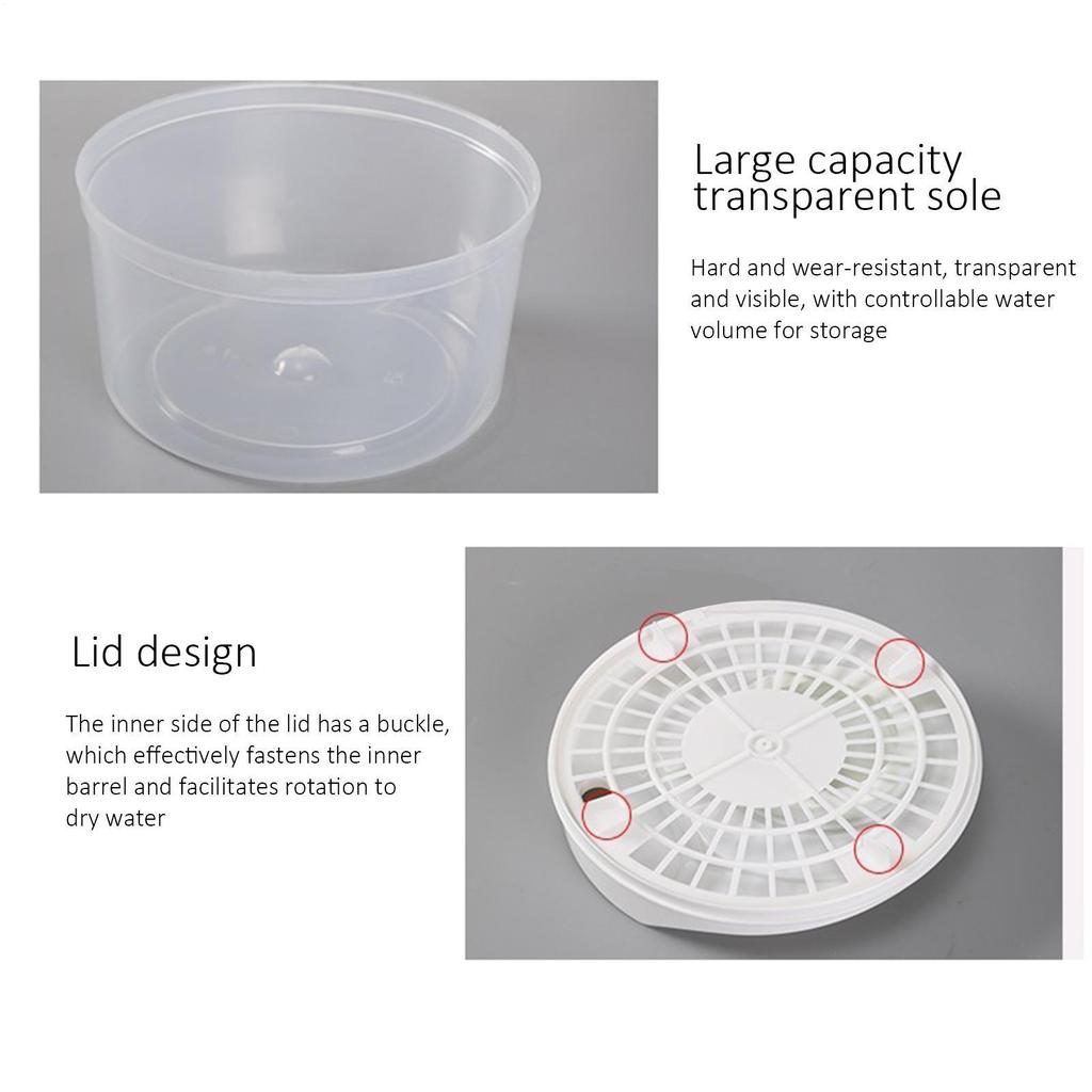 Multifunctional Household Manual Vegetable Dehydrator Vegetables Salad Spinner Lettuce LeafFor Washing Drying Leafy