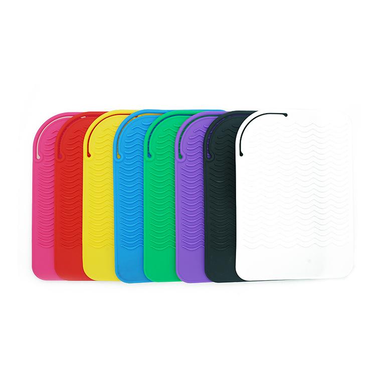 Silikonowa podkładka żaroodporna na prostownice i lokówki - Antypoślizgowa, termoizolacyjna, przenośne narzędzie do przechowywania