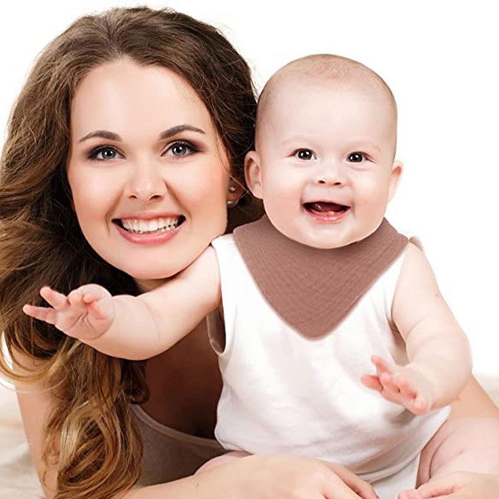 Adjustable Kids Drooling Bib Soft and Absorbent for Newborns Eco-Friendly Cloth Water Absorb Bandana for Boys Girls, Color No. 55