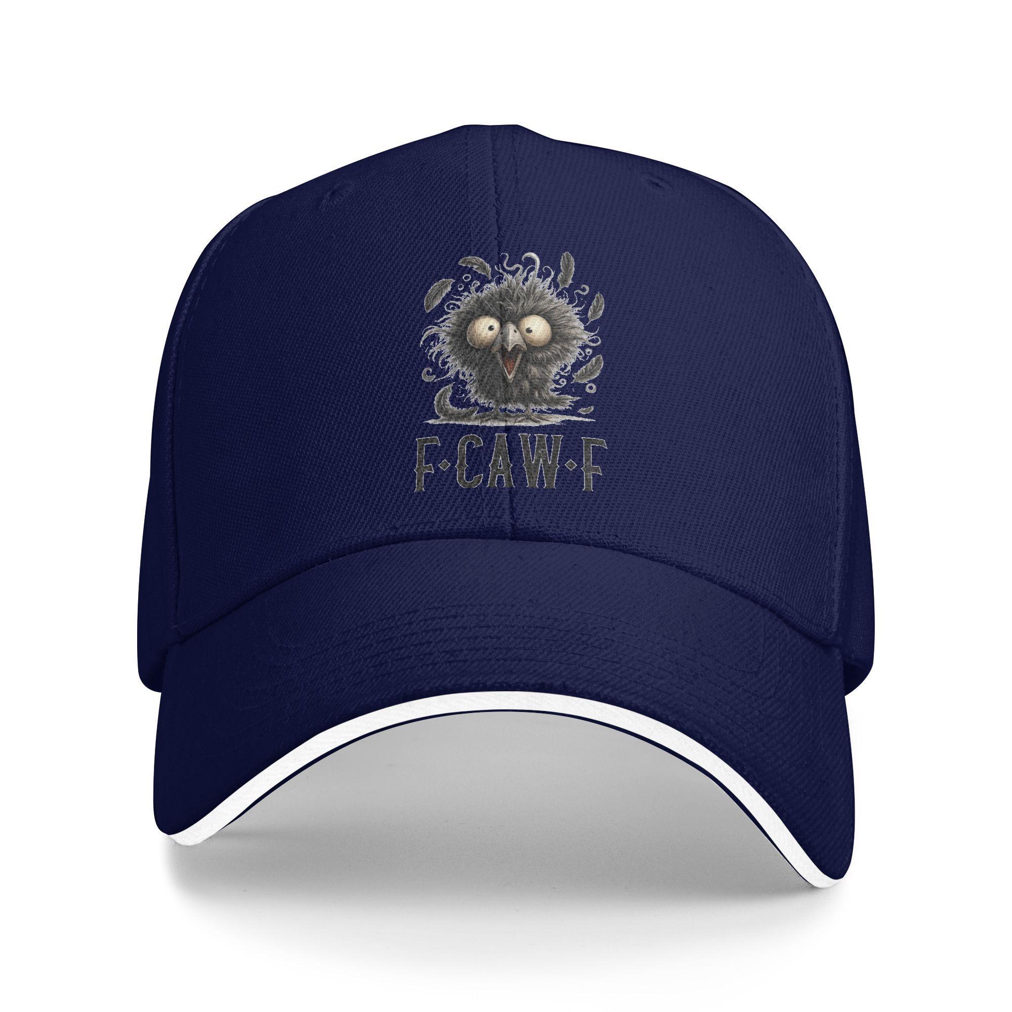 

F Caw F Cute F Caw F Bird Meme Baseball Cap Trendy Men Adult Trucker Hat Sun Visor Design Hiking Fishing Baseball Caps Gift One Size