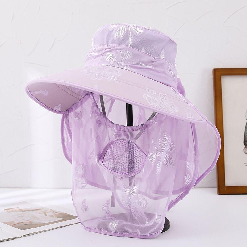 Ice Silk Hat, Sun Protection and Sunshade Hat Summer Breathable Hat Large Brim UV Protection Outdoor Cycling Face Mask, Windproof
