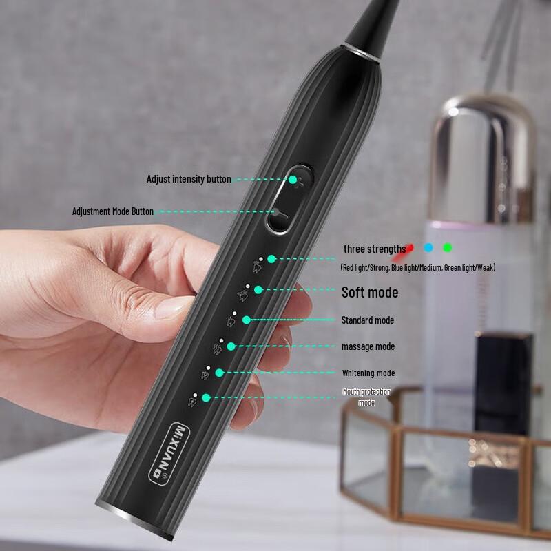 QBM Portable Sonic Electric Toothbrush for Adults CN plug (adapter included)