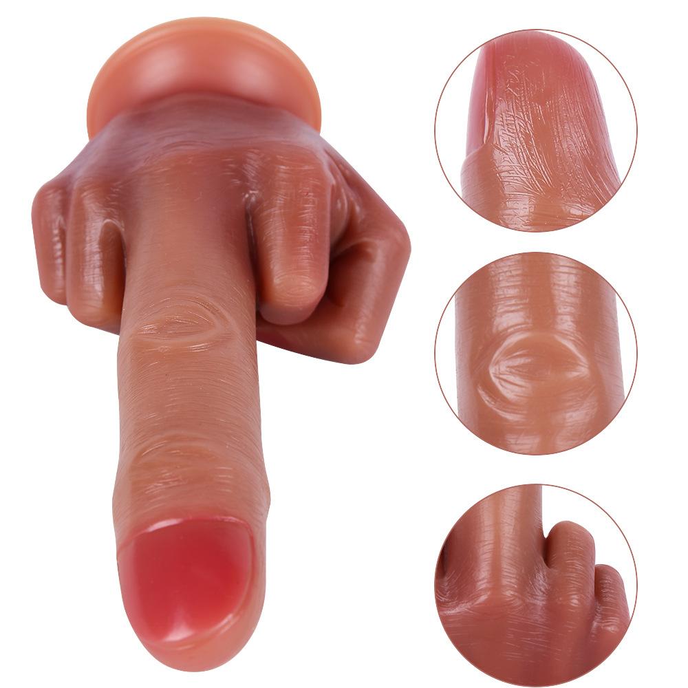 G65 A Male Finger Simulation Liquid Silicone Dildo Unique Adult Sex Toys