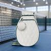 WaterResistant Racket Bag with Adjustable Strap Drawstring Attached Pouch Spacious