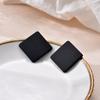 Pendientes Cuadrados de Color Caramelo de Moda Para Mujer Geométricos Grandes Azules Rojos Negros Pintura Escarchada INS Coreanos de Acrílico Sólido