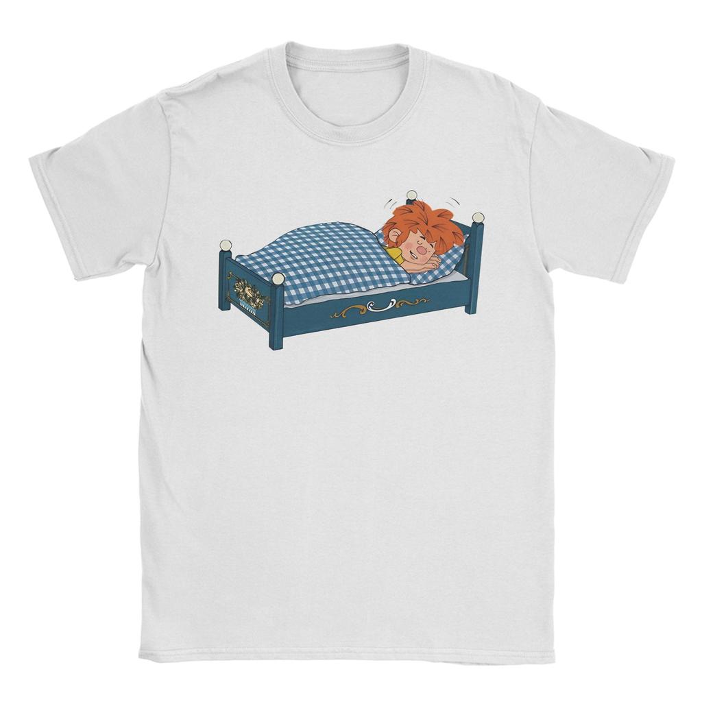 Pumuckl Got Tired And Went To Sleep Cotton Tshirt For Male Beach Vintage T Shirts Harajuku Tees Plus Size Print Tops