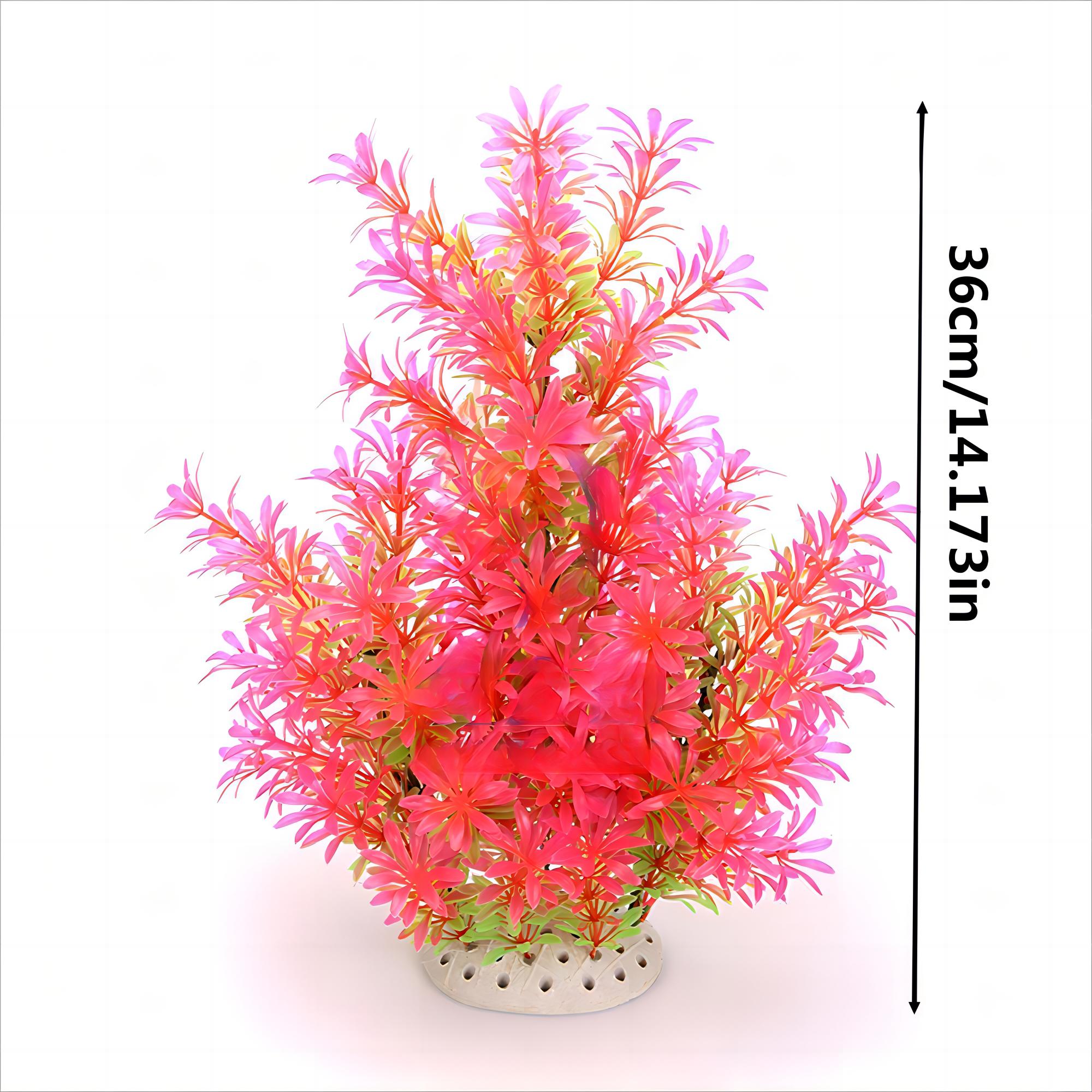 

1 Pc Plastic Simulated Underwater Plants Aquatic Plants Aquarium Landscape Decorations Fish Tank Ornamental Fake Aquatic Plants рожевий