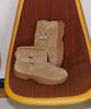 Khiho Boucle Buckle Shorts Winter Boots Beige