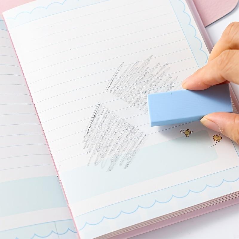 8Pcs Stationery Set with Pencils, Ballpoint Pens, Erasers and Pendants. 5 Styles Optional for Writing and Decorating.