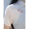High-end embroidered cheongsam 1011 new summer improved young girl high-end sense new Chinese style dress