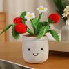 Flowers Green Plant Plush Toy Stuffed Potted Flower Dandelion Lily Iris Tulip Anthurium Orchid Strawberry Home Decor Gift