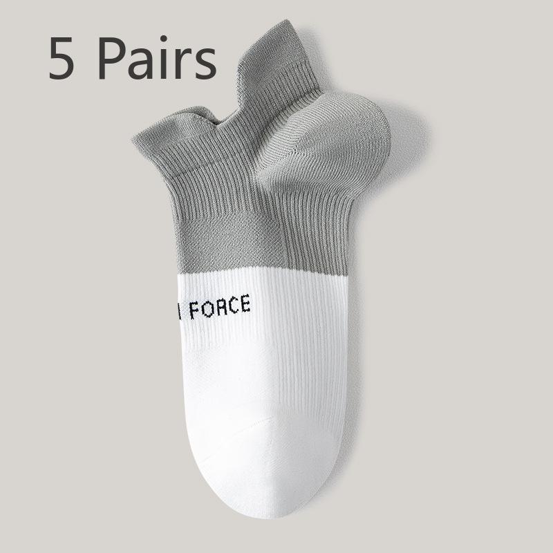 5 Pairs Pairs Women's Socks Summer Thin Sports Non-slip with Sweat Absorbent Anti-odor Summer Women's Boat Socks