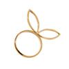 Pack of 6 Cute Napkin Rings Easters Ear Shape Napkin Holder Metal Napkin Jewelry Sophisticated Platings Accessorys