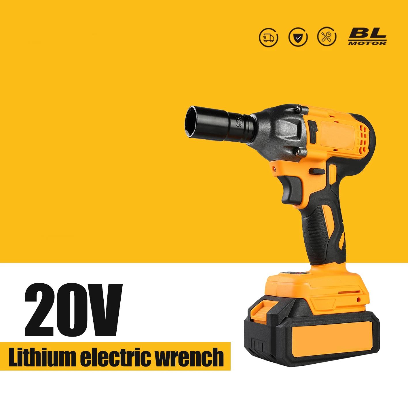 

Бесщеточный электрический ключ, крутящий момент 350 Нм, скорость 3300 об/мин, емкость аккумулятора 6500 мАч, сверхмощный ударный гайковерт для ремонта автомобилей и коммерческого использования