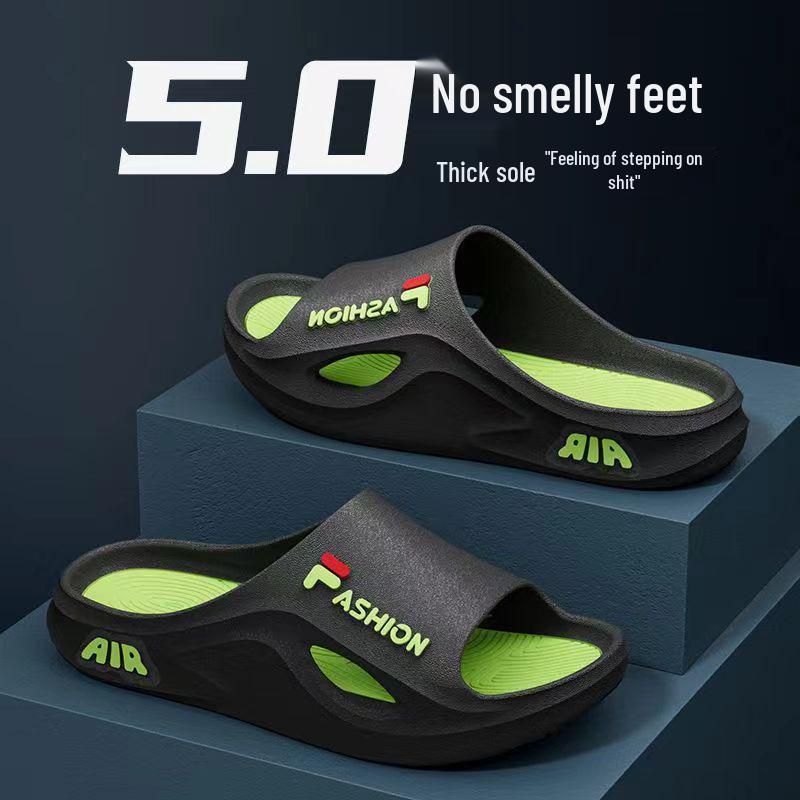2025 Men's Summer Thick-Soled Deodorant Non-Slip Slippers for Indoor & Outdoor