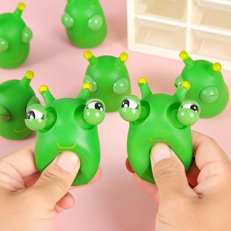 Green Staring-Eye Caterpillar Stress-Relief Toy