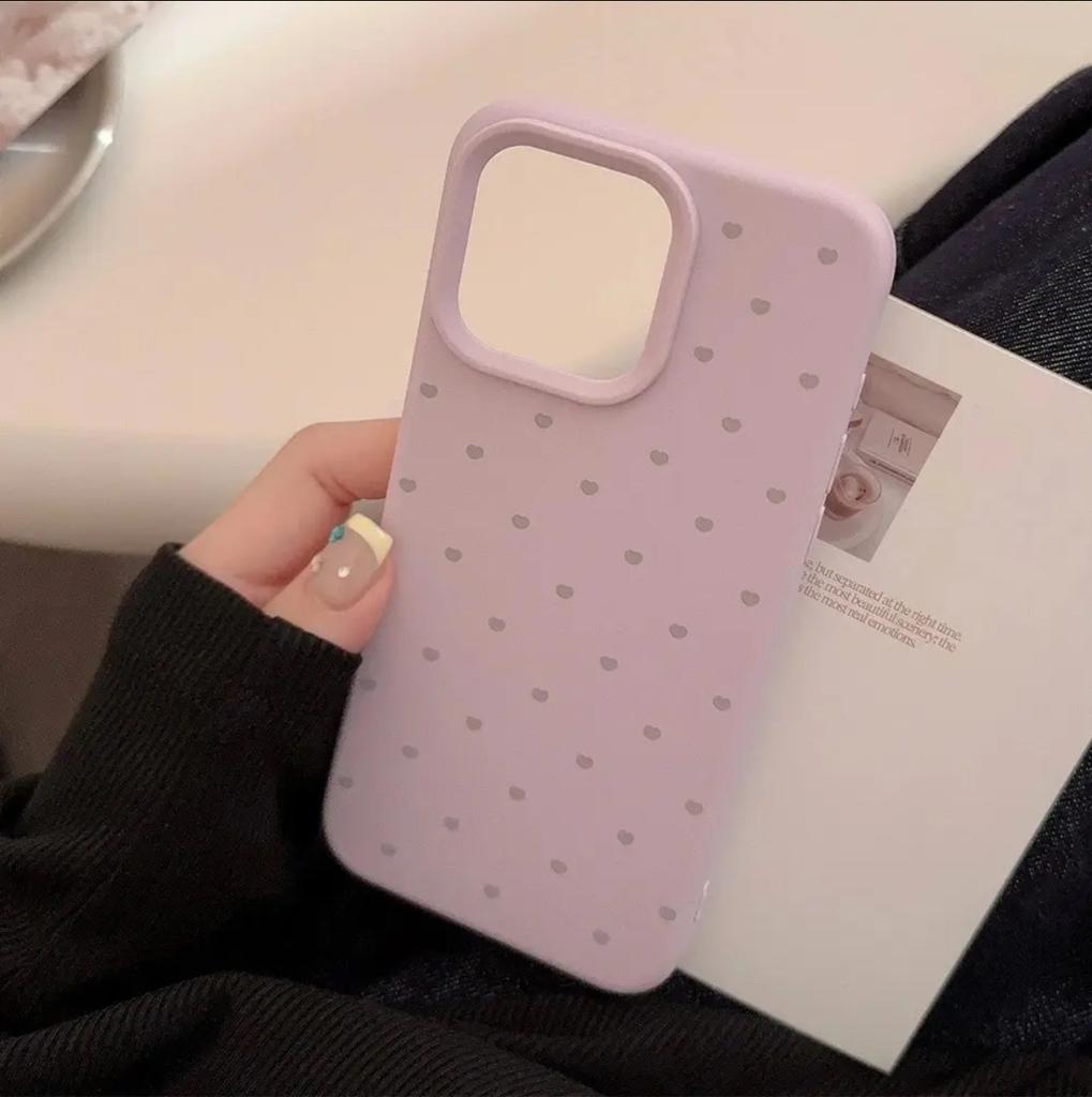 Full screen small love is suitable for Apple 16/17pro mobile phone case 15 liquid glutinous rice 13 personality 12 large holes 14 soft cover
