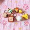 Mini Steamed Bun Clicker Keychain Simulation Food Fidget Toy Soft Sensory Stress Relief Gadget for Kids Adults Daily Use