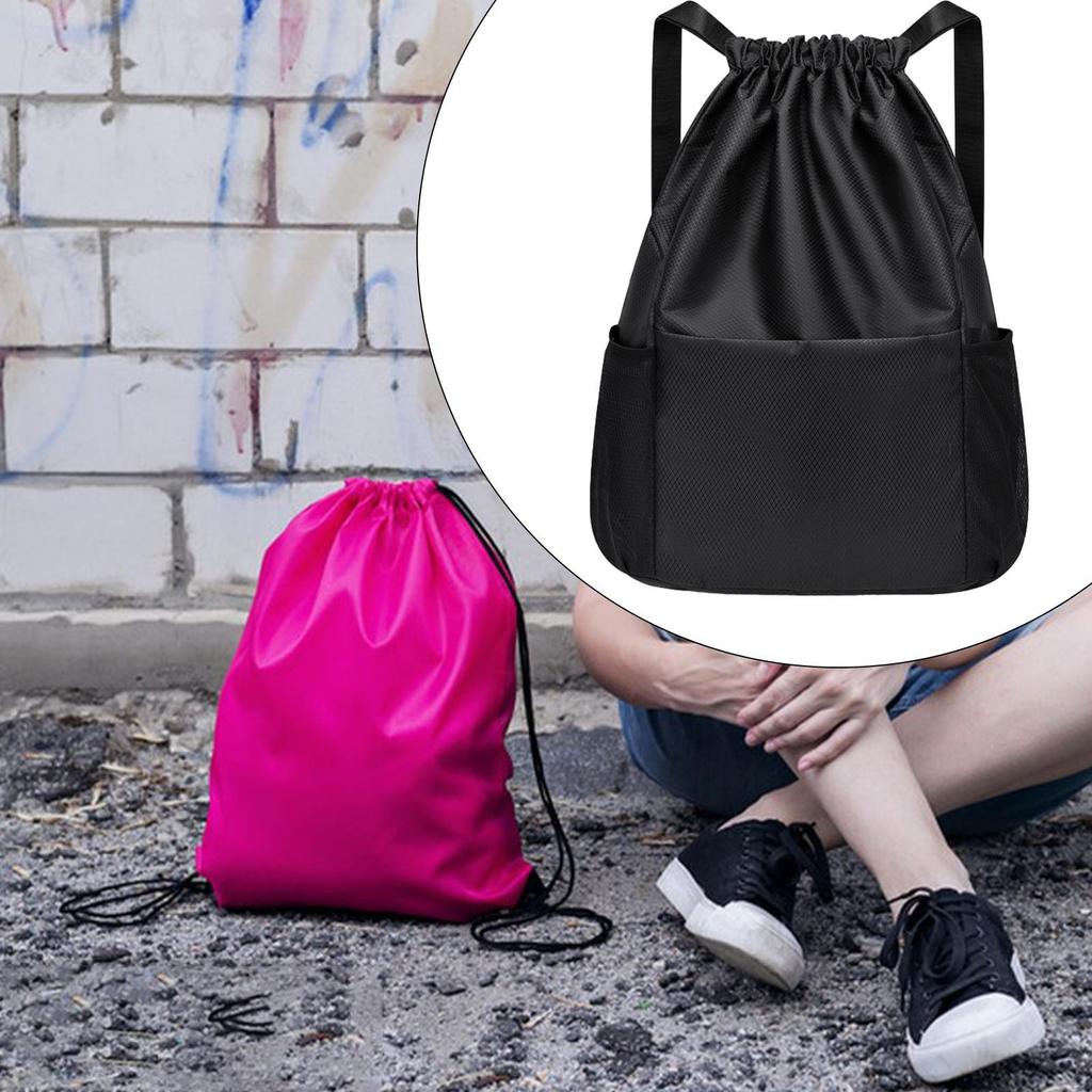 Drawstring Backpack Daypack Rucksack Versatile for Trips Backpacking Outdoor Activities