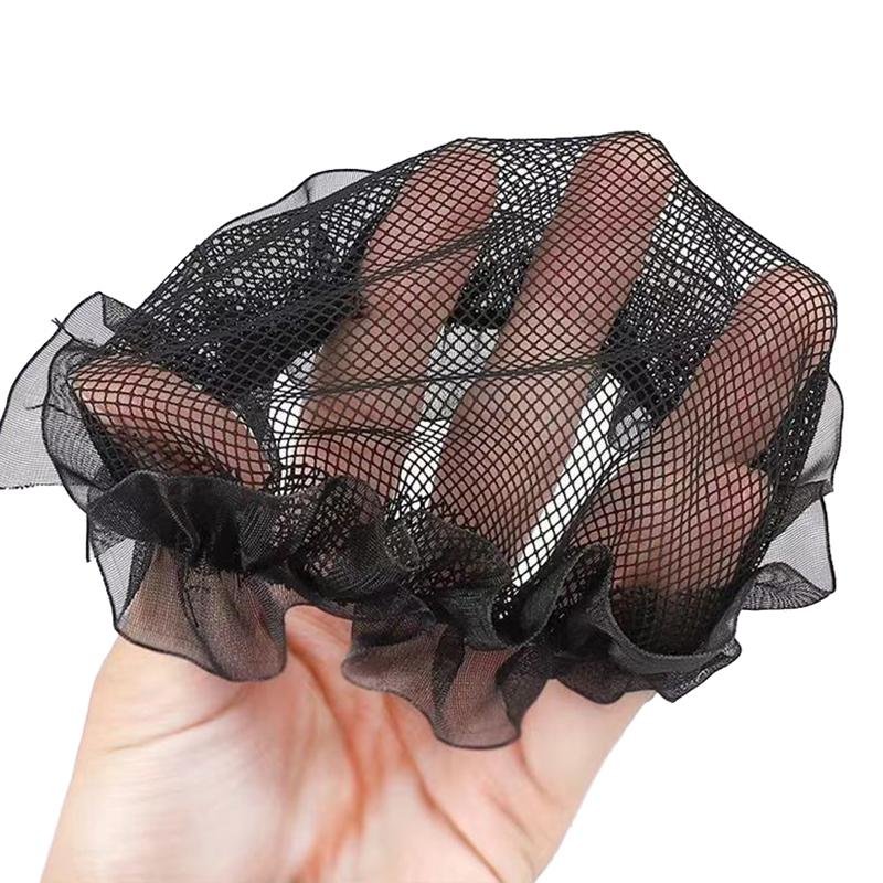 Filet à chignon Snood pour femmes Filet à cheveux Danse ballet Patinage Crochet Strass Accessoires de coiffure