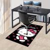 1pc Sanrio Hello Kitty Mermaid Printed Office Carpet Rectangle Rug Under The Table,Perfect Room Decor for Living Room, Bedroom, Kitchen, Non-slip Floo