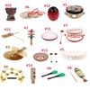 4'' Handmade Tambourine Drum Percussion Educational Toy
