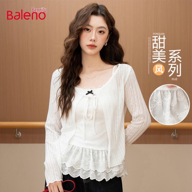

Baleno Women s Lightweight Sweet Tie-Front Cardigan S