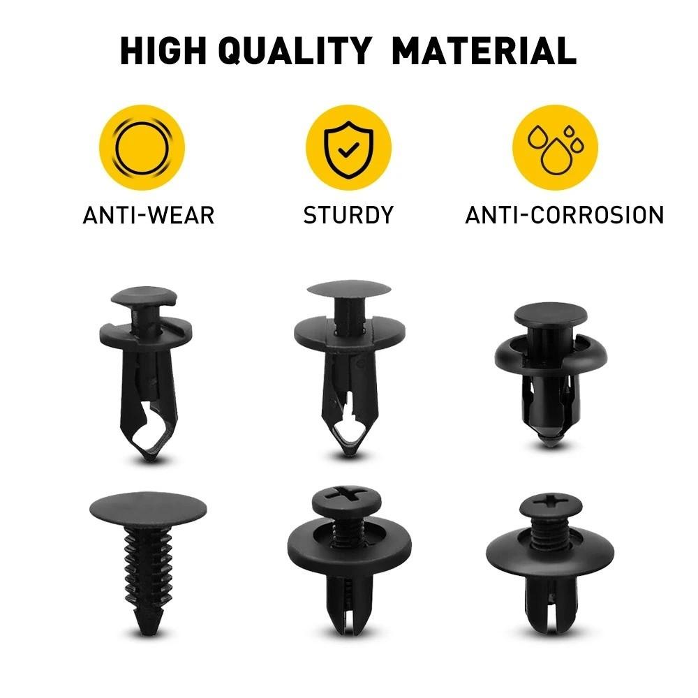 190pcs ABS Car Fastener Clip Kit Universal Auto Body Push Retainer Pin  Auto Accessories