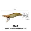 Hard Fishing Lure 1.5# Squid Jig 8.2g 7cm Hard Bait Luminous Glow in Dark Prawn Lure Fishing Tackle