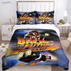 Regreso Al Futuro Ropa de Cama para Todas las Estaciones Funda Nórdica Relleno Juegos de Cama Funda de Colcha Suave y Fundas de Almohada Individual/Doble/Queen/King