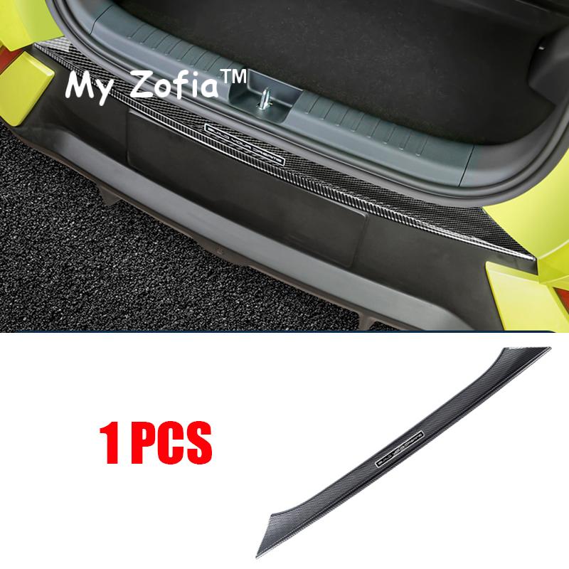 For BYD Dolphin Mini Seagull 2024 2025 Car Rear Guard Plate Trunk Protective ABS Carbon fiber Cover Interior Accessories