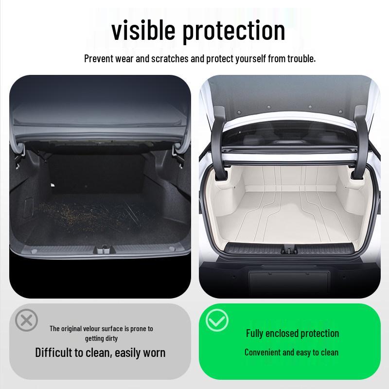 Full Coverage Trunk Mat for BYD Seal 08 - Tail Box Interior Accessory for EV/DMI Models