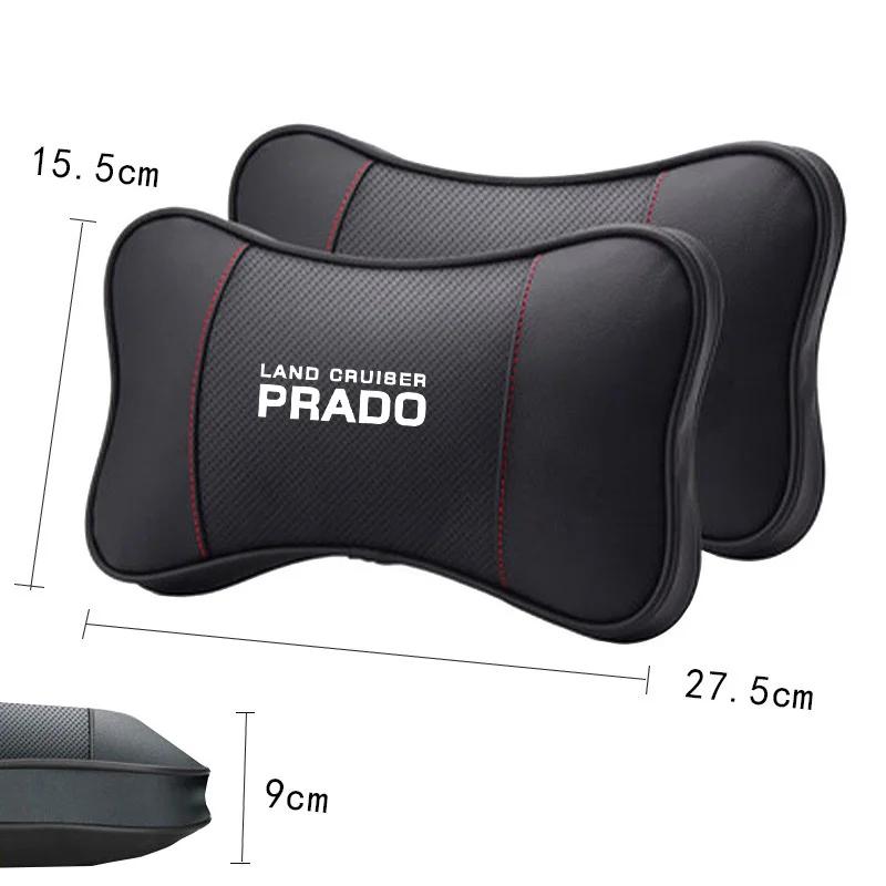 1Pcs Car Seat Headrest Auto Logo Neck Pillow For Toyota Prado 120 Fj150 Land Cruiser car accessories interior J33