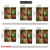 2pcs,2D Plane Printing Pattern Curtains Santa Dog Durable Polyester (without Rod) Festive for Various Rooms, Contemporary