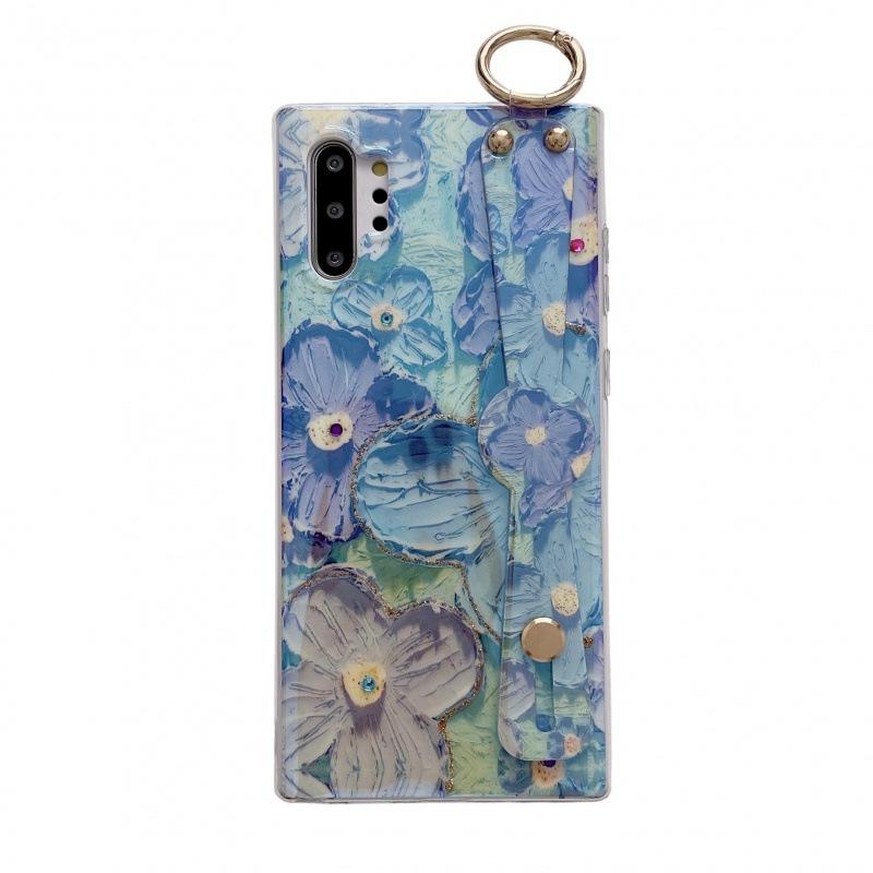 Blu-ray rhinestone oil painting flower S11ultranote11 Samsung S11 mobile phone case A11 wrist s11/11
