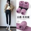 Extra thick cloud velvet shark pants leggings women's outer wear winter velvet thickened Barbie pants elastic and thin yoga pants