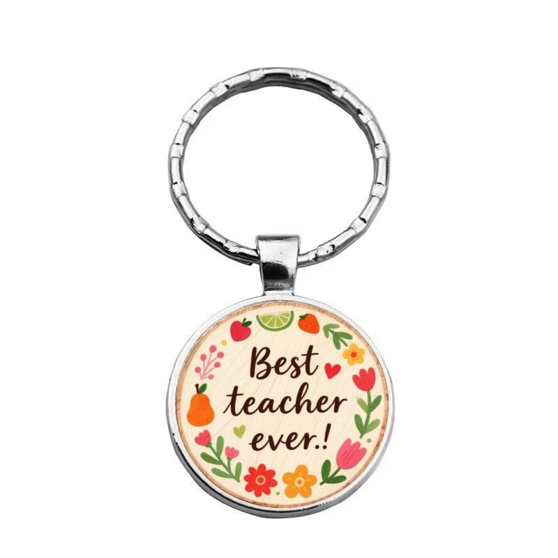 Meilleur Enseignant de Tous les Temps Porte-clés Lettre Décoration Pendentif Pour Cadeau