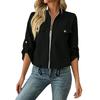 Women's Old Color Long Sleeve Waist-Cinching Lapel Collar Coat