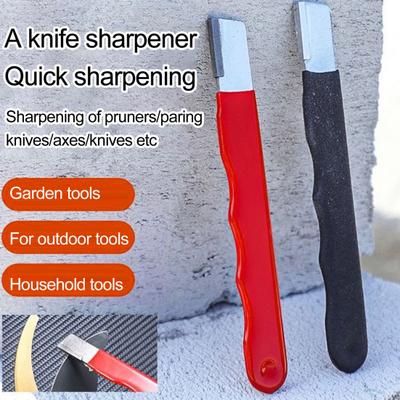 1/5Pcs Cutter Sharpener Portable Tungsten Steel Cutter Sharpener Handheld Pocket Size Multi-Tool Non-Slip Handle Carbide Blades Sharpener for Camping