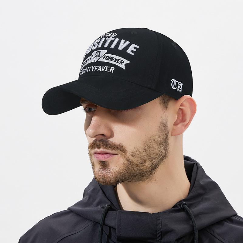 

Spring Hard Top Adjustable Cap Outdoor Embroidered Sunscreen Cap чёрный